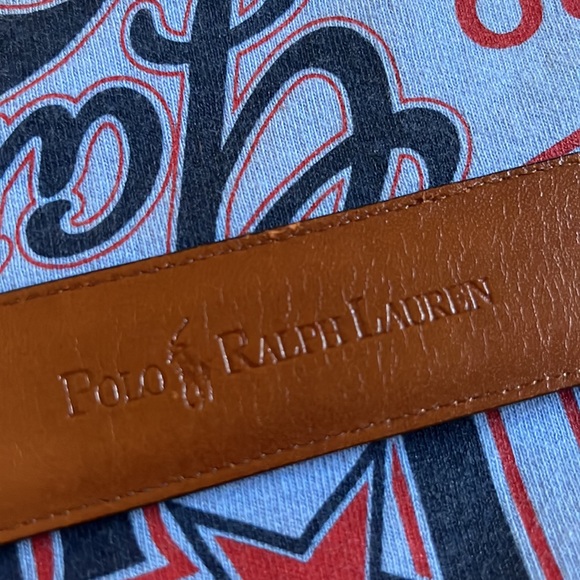 Beautiful Men’s Ralph Lauren Black Leather Belt. Croc embossed. Size 36 - Picture 4 of 7